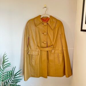 Women’s Vintage Leather Cape